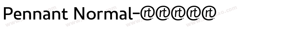 Pennant Normal字体转换
